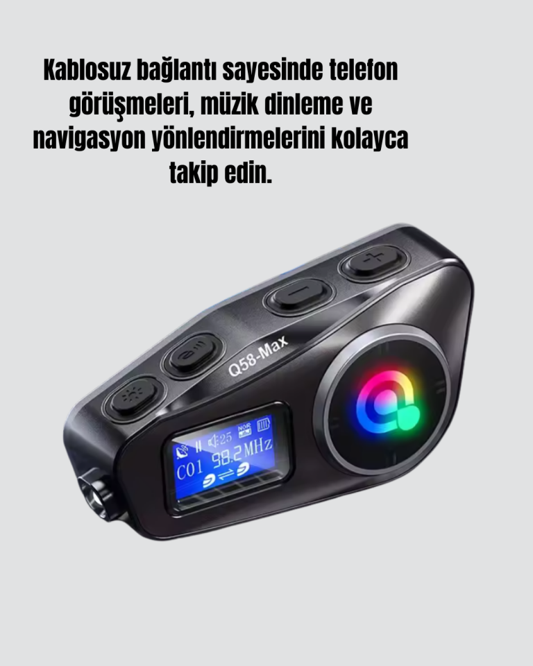 Su Geçirmez Bluetooth 5.3 Kask Kulaklığı 1000mAh Bataryalı