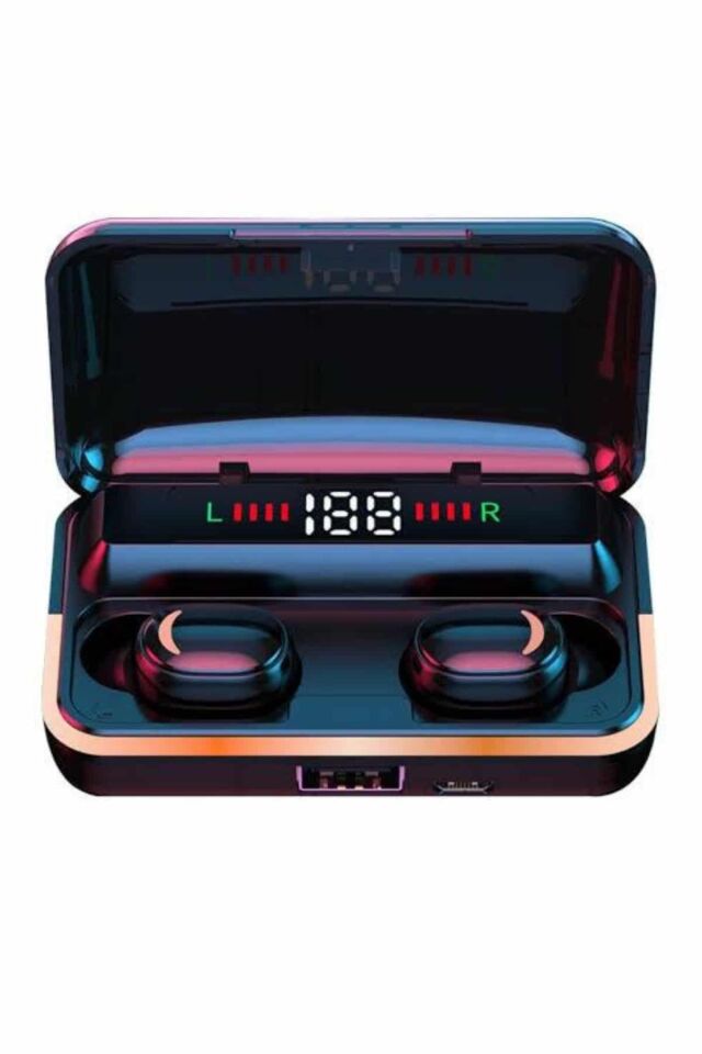 Bluetooth Kulaklık Dijital Şarj Göstergeli Powerbankli Bass Özellikli Kablosuz Kulakiçi 5.1 Mikrofonlu