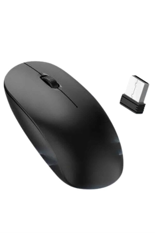 Ergonomik Tasarım Kablosuz Siyah Mouse Hassas Uzun Ömürlü
