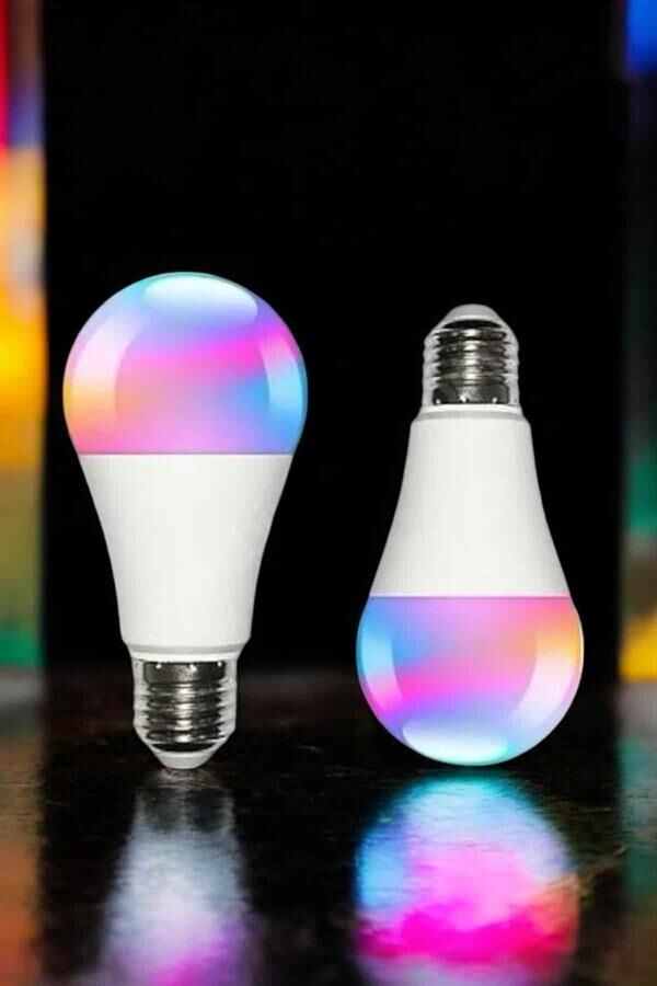 Renk Değiştirebilen RGB Işıklı Led Ampul A+Enerji 10 Watt Led Işık