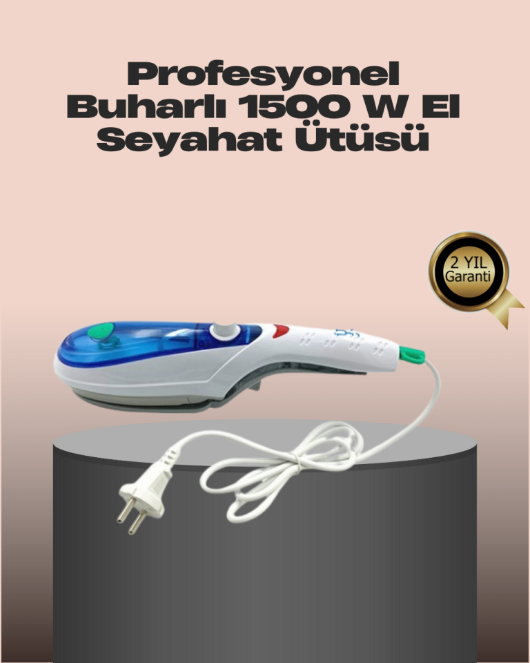 Pratik Buharlı Seyahat Ütüsü Kırışıklık Açıcı