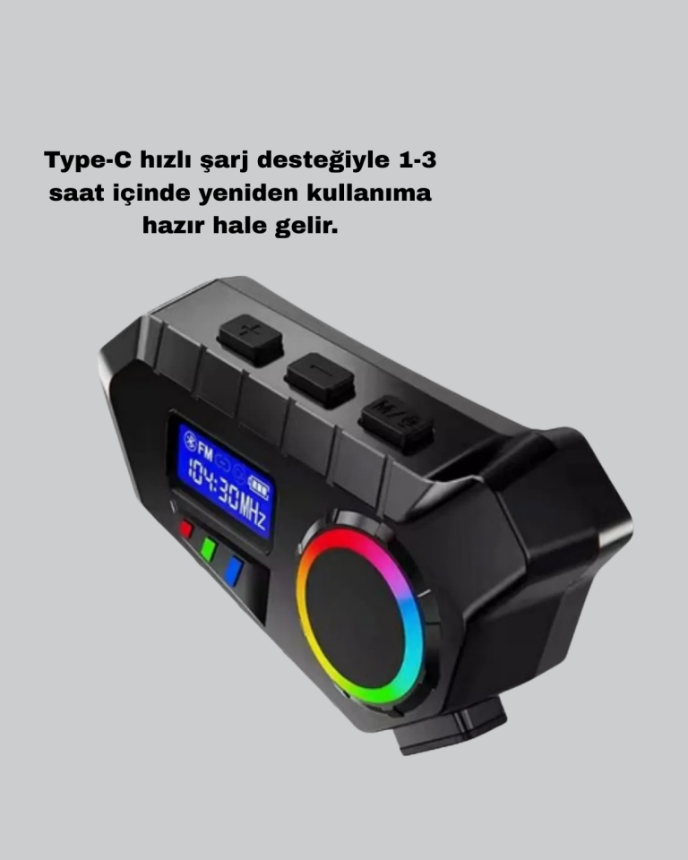 BLUETOOTH 5.4 KABLOSUZ İNTERKOM+ MOTOR DİSK KİLİDİ