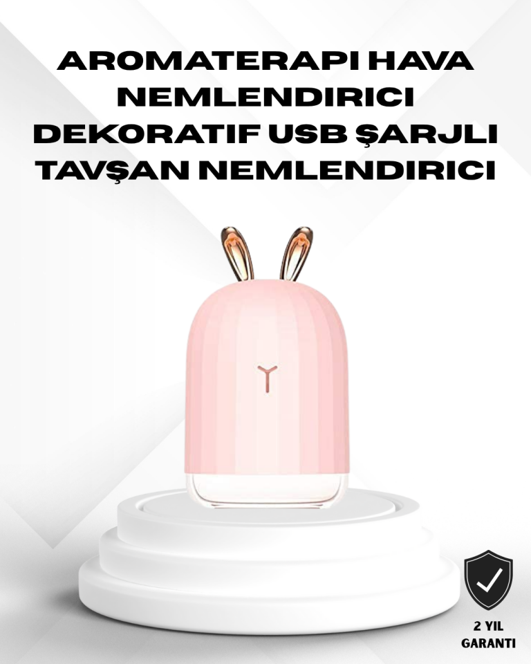 Ultrasonik Hava Nemlendirici 200 ml Aroma Difüzör LED Işıklı Sessiz