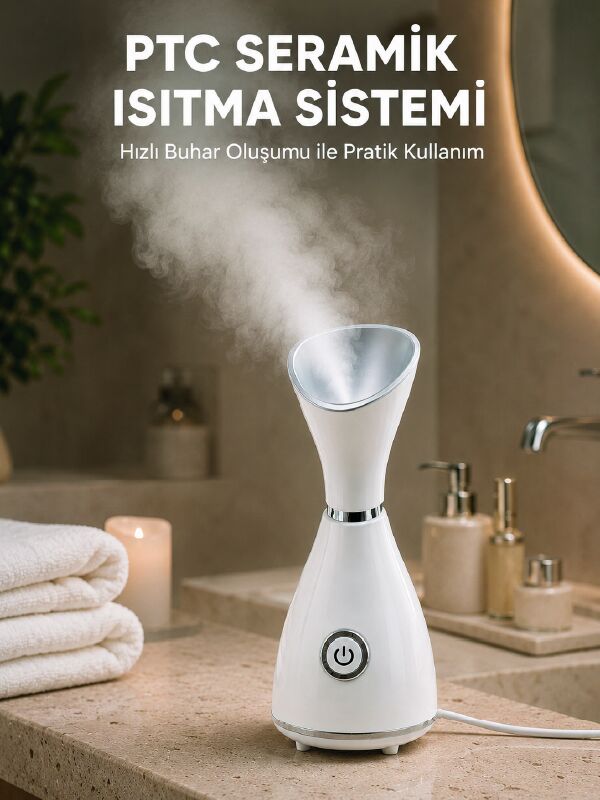Nano İyonik Cilt Bakım Buhar Makinesi PTC Isıtma Sistemli