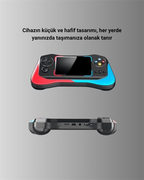 500 Retro Oyunlu Taşınabilir El Konsolu – X7M Modeli