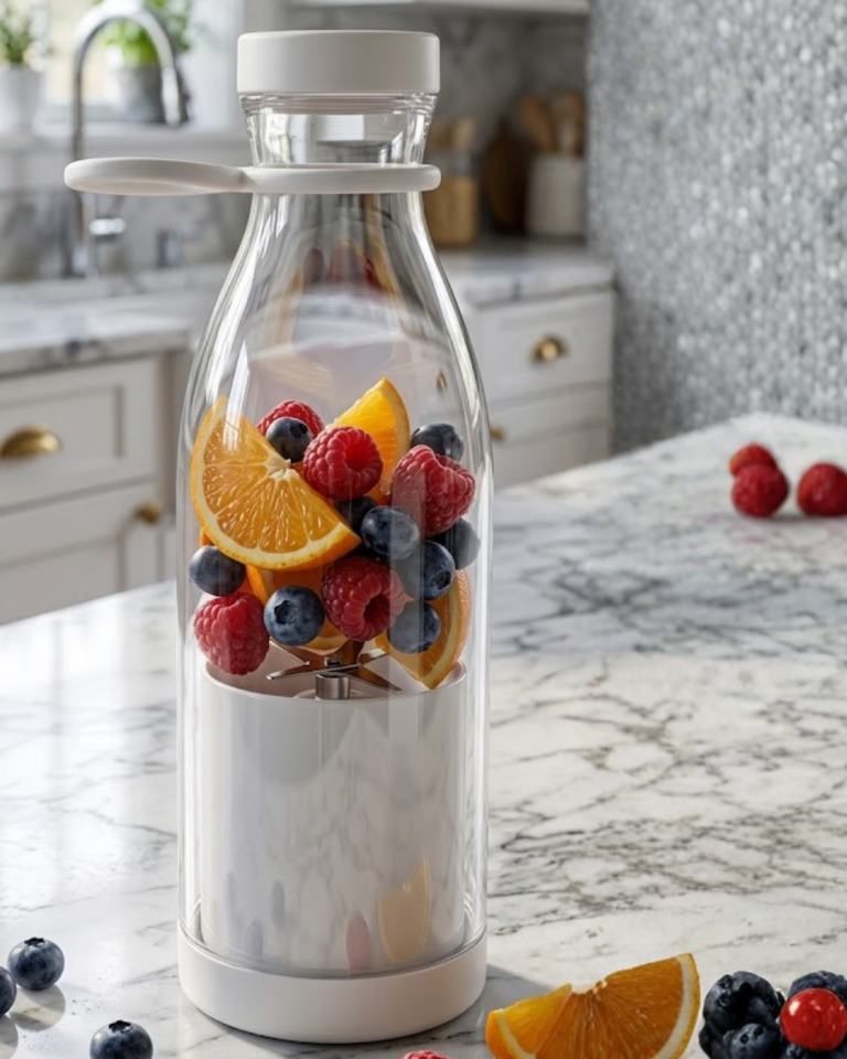 Şarjlı Taşınabilir Blender 380 ml USB Kablosuz Smoothie ve Meyve Karıştırıcı