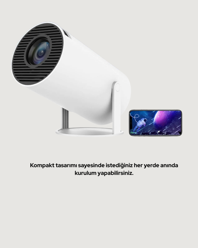 Ultra Pro Full HD ve 4K Destekli 130 İnç Projeksiyon Cihazı