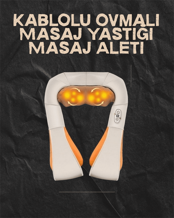 Ovmalı Isıtmalı Elektrikli Masaj Aleti – Boyun, Sırt, Bel, Omuz ve Bacak İçin Profesyonel Masaj Aleti