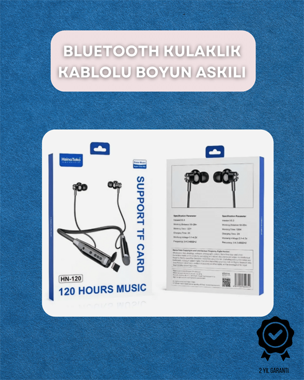 Bluetooth 5.0 Kablosuz Kulaklık – Uzun Pil Ömrü ve Ergonomik Tasarım
