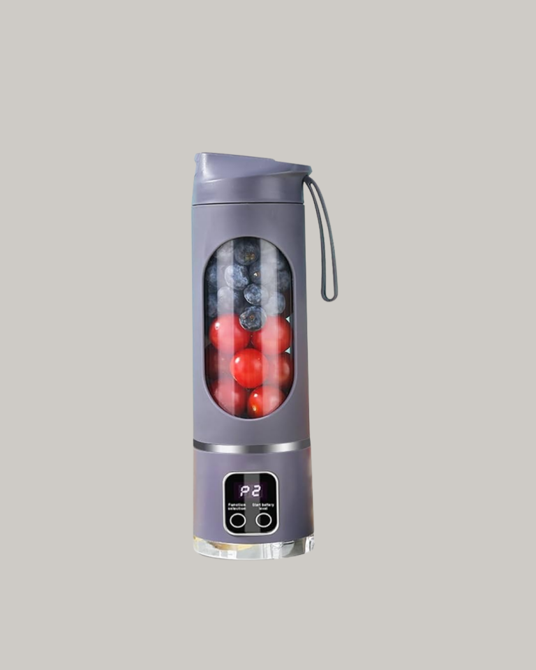 Şarjlı Blender – 12 Bıçaklı, 450 ml Kapasiteli, Taşınabilir Tip-C Mikser