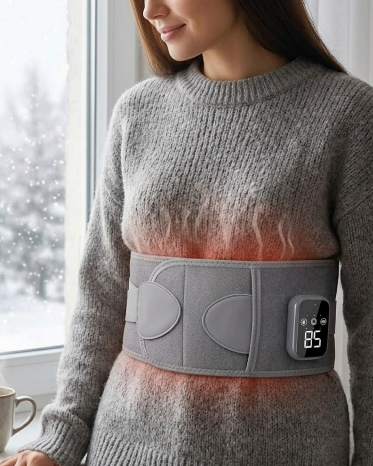 3 Kademe Isıtmalı ve Titreşimli Bel Destek Kemeri Ergonomik Tasarım