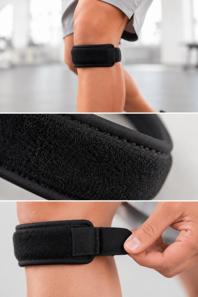 Ayarlanabilir Tendon Destek Bandı Diz Altı Spor Koşu Yürüyüş Bandı