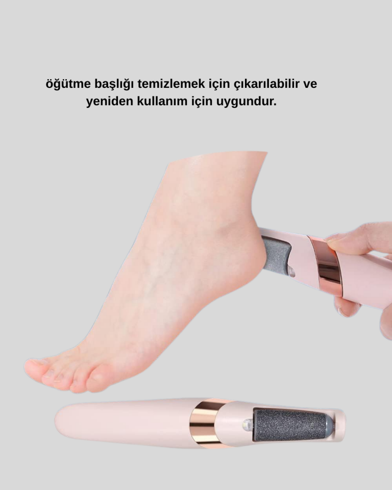 USB Şarjlı Ayak Törpüsü Nasır Temizleyici Elektrikli