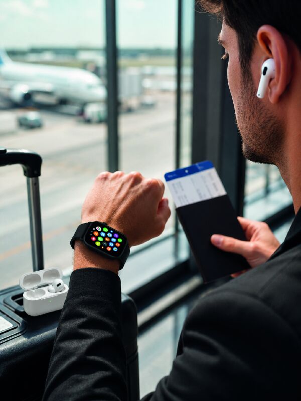 Bluetooth Arama Özellikli Akıllı Saat Seti Kablosuz Kulaklık Hediyeli, Android & iOS Uyumlu