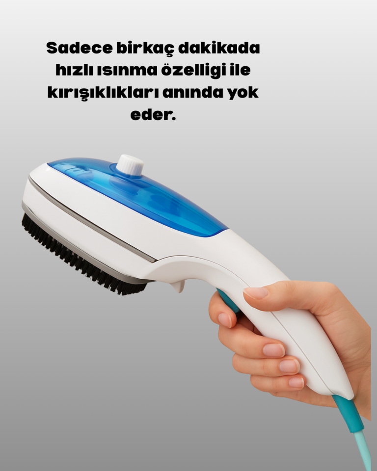Kompakt Seyahat Tipi Buharlı Ütü Pratik Kırışıklık Açıcı