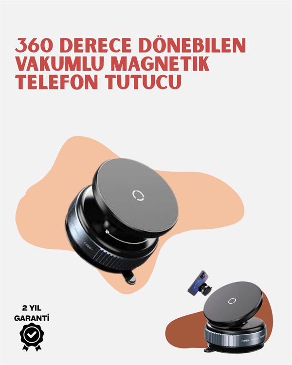 Evrensel Uyumlu Manyetik Araç Telefon Standı – Dayanıklı Alüminyum Gövde