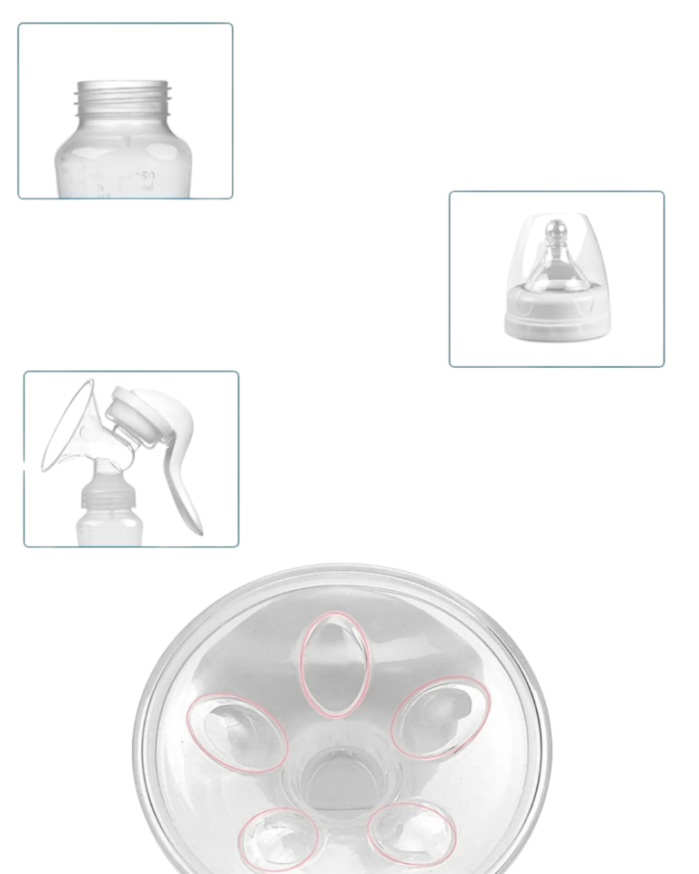 Manuel Göğüs Pompası Masaj Özellikli BPA İçermez Taşınabilir 180 ML