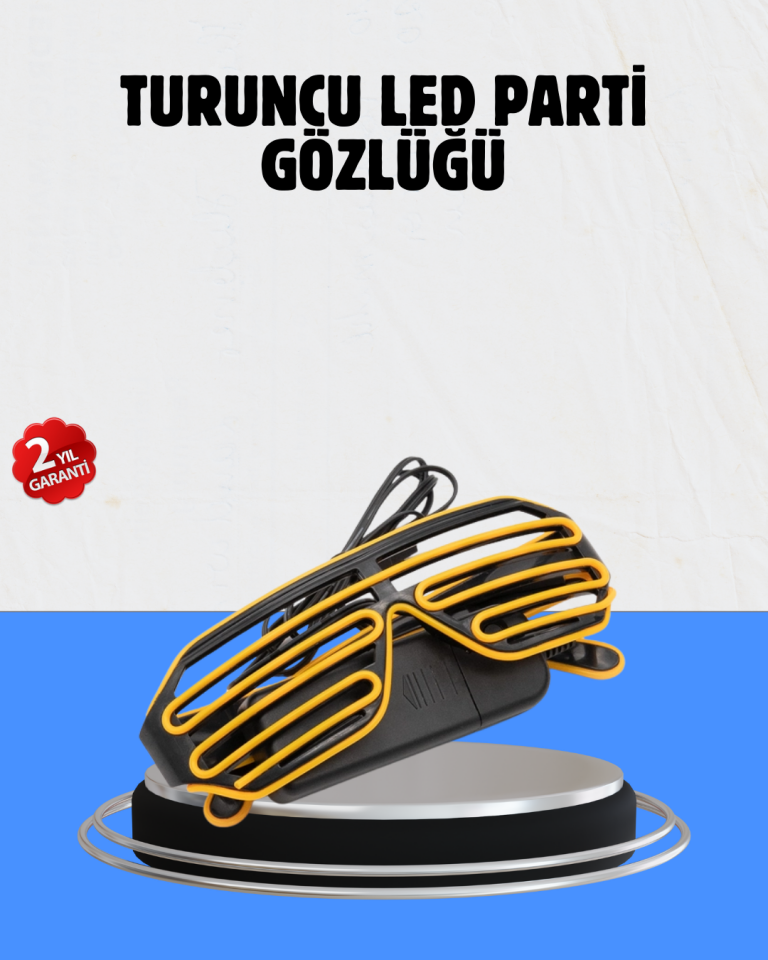 Kutlamalara Renk Katan LED Işıklı Parti Gözlüğü