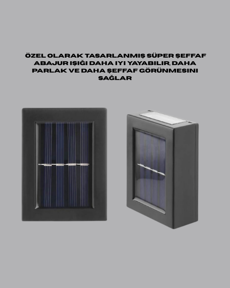 Güneş Enerjili Su Geçirmez LED Duvar Lambası Yeni Nesil