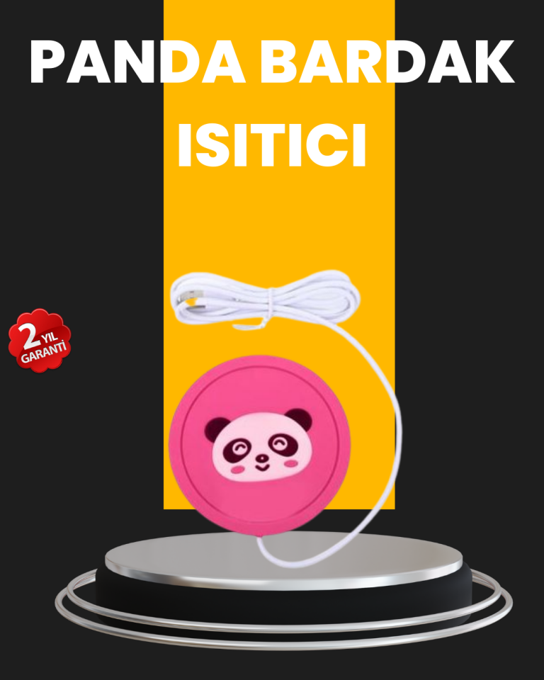 USB Güçlü Bardak Isıtma Altlığı 1.2m Kablo Silikon Kaymaz Figürlü