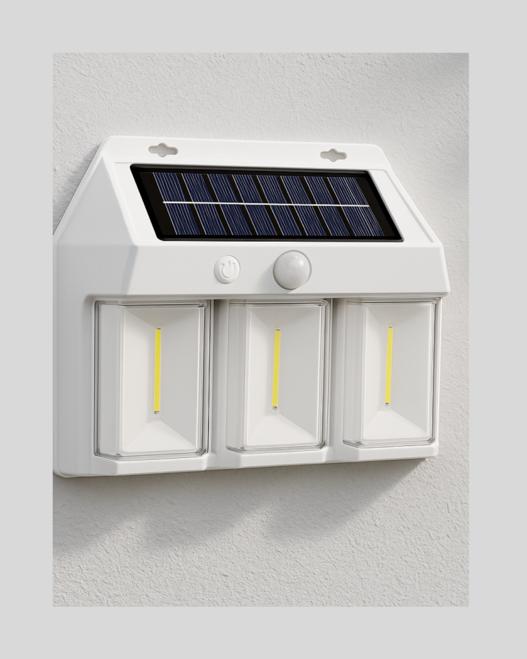 Dış Mekan Solar Duvar Lambası – 120° Hareket Algılama, 3 Işık Modu Yeni Nesil