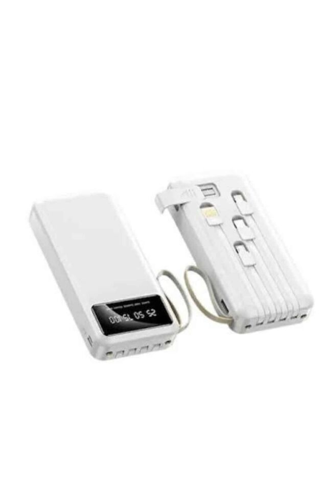 Powerbank Şarj Cihazı 4 Çıkışlı 20.000 MAH Powerbank Kompakt Yüksek Kapasiteli Hızlı Şarj