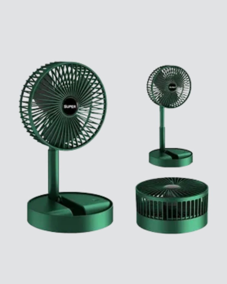 Katlanabilir Mini Fan – 3 Kademeli Soğutma, Şarjlı