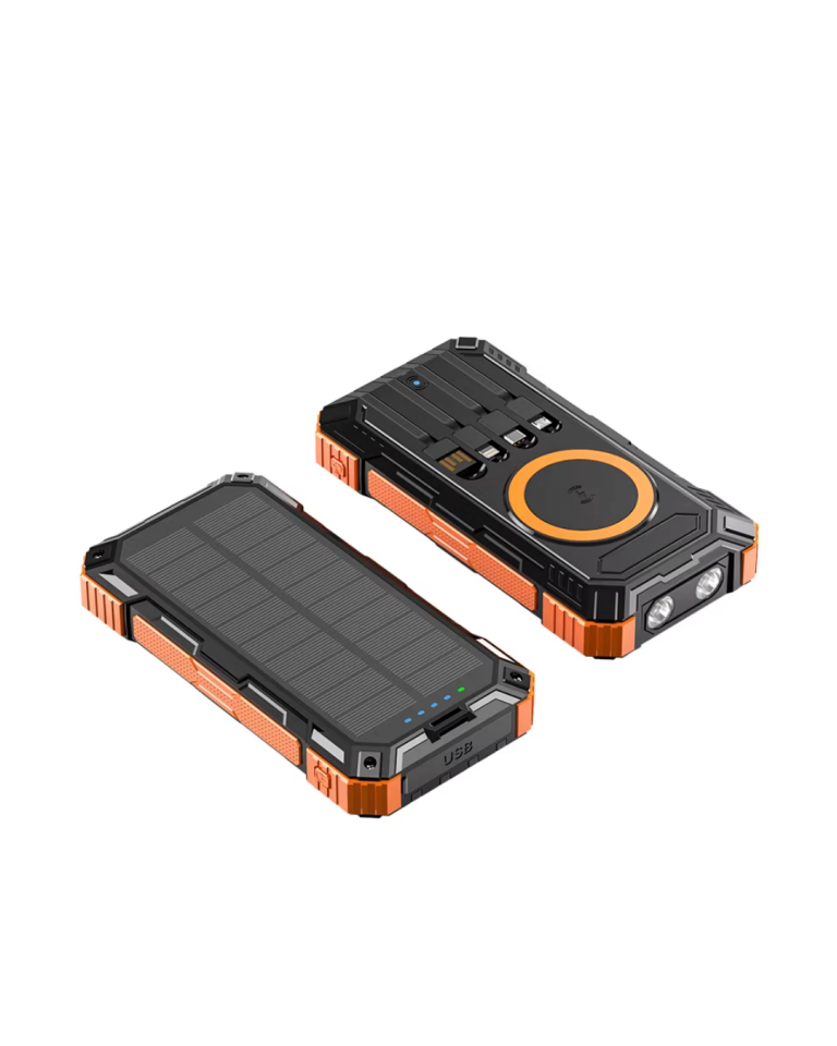 20000 mAh Solar Powerbank Kablosuz Şarj Özellikli Kamp ve Seyahat İçin Taşınabilir Güç Kaynağı