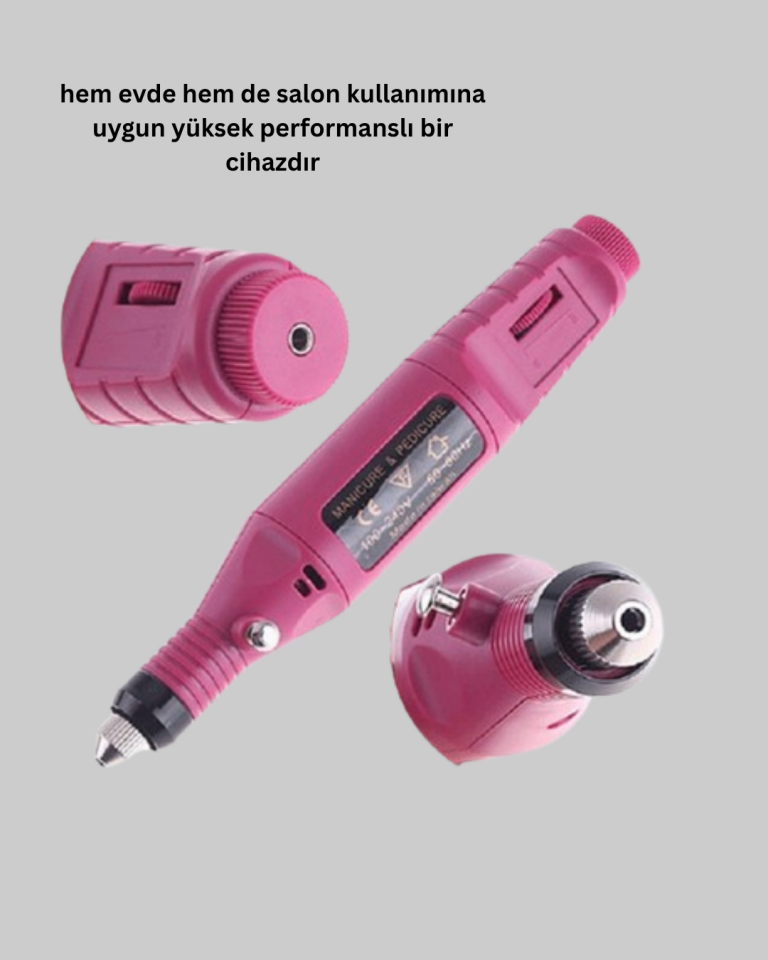 Tırnak Matkap Makinesi – Profesyonel Manikür Pedikür Cihazı, Ayarlanabilir Hız ve Sessiz Çalışma