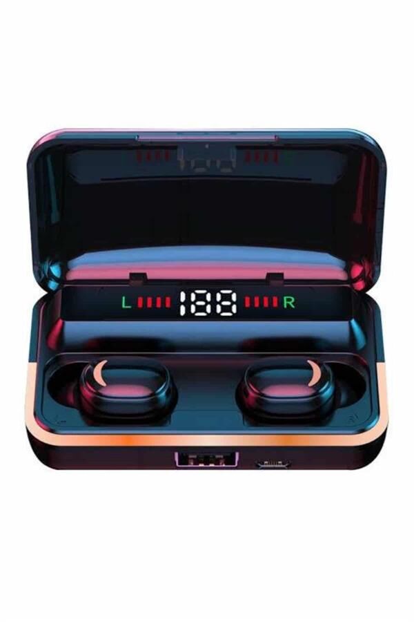 Bluetooth Kulaklık Dijital Şarj Göstergeli Powerbankli Bass Özellikli Kablosuz Kulakiçi 5.1 Mikrofonlu