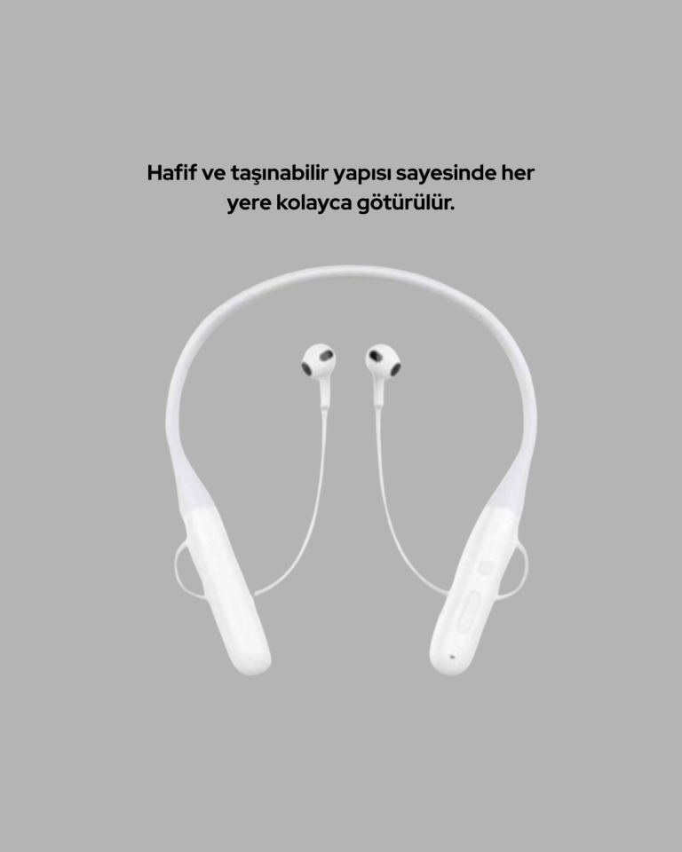 Gürültü Azaltıcı Ergonomik Boyun Askılı Kablosuz Kulaklık