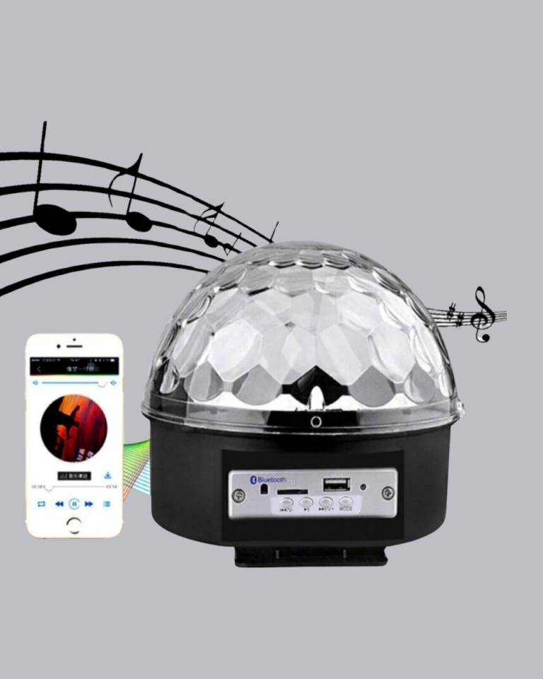 Ritim Hassasiyetli Bluetooth Hoparlörlü Disko Işığı Döner LED Efektli