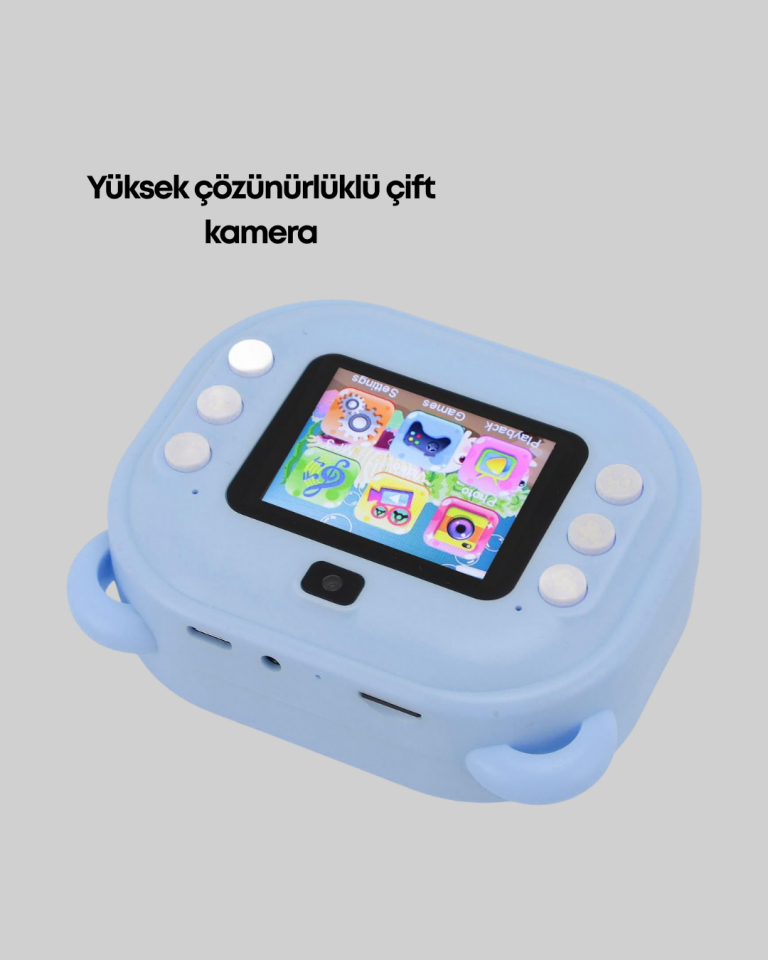 Çocuk Şipşak Kamera – 24MP HD Çift Lensli Termal Baskı Teknolojili