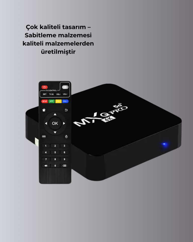 Akıllı Android TV Box – 4K Çözünürlük, 2GB RAM, 16GB Depolama, Hızlı Wi-Fi