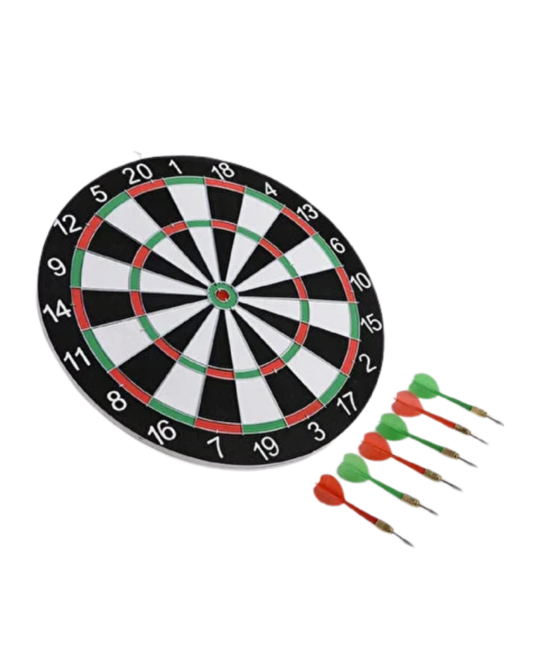 Ev ve Oyun Alanları İçin Dart Tahtası 12 İnç 4 Dart Oku Dahil