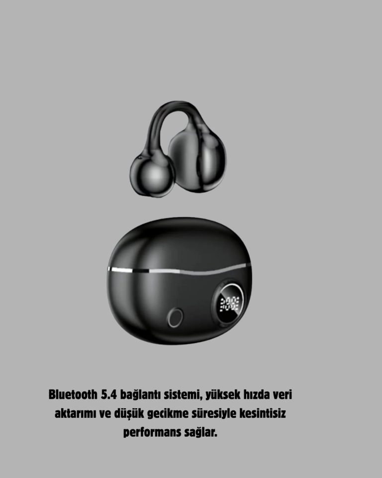 Açık Kulak Bluetooth Kulaklık 5.4 APTX Destekli Ergonomik Tasarım