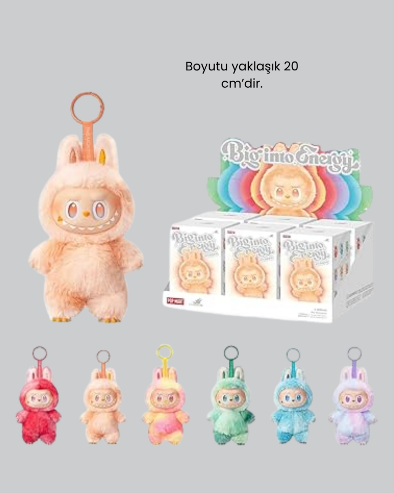 Labubu Peluş Oyuncak – Koleksiyonluk Yumuşak Dekoratif Figür 20 cm